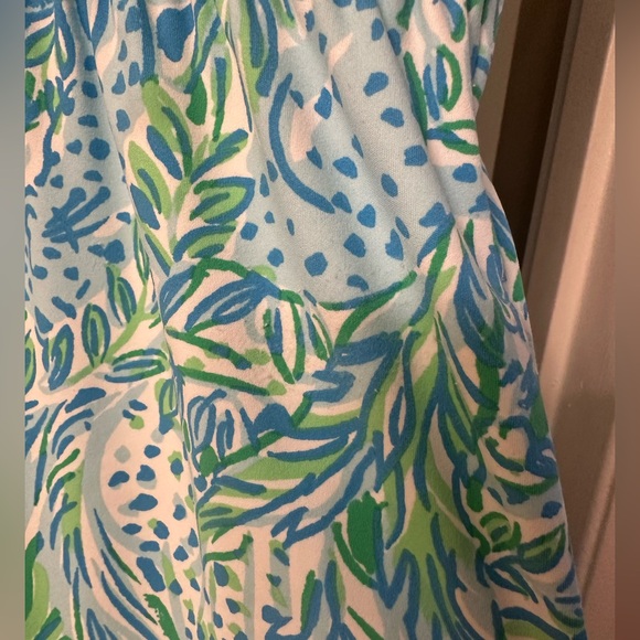 Lilly Pulitzer Love Luxletic Dress Hydra Blue Dandy Lions - Picture 8 of 9